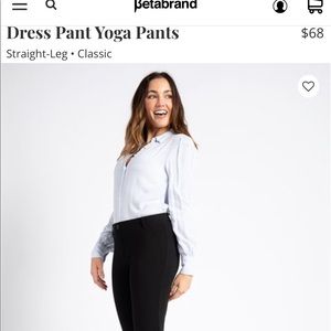 Betabrand Classic straight leg pant